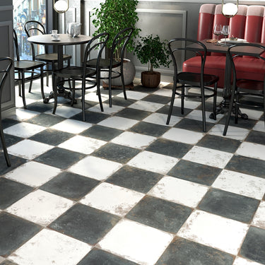 Reserve Rustic Black Matte 13x13 Porcelain Tile