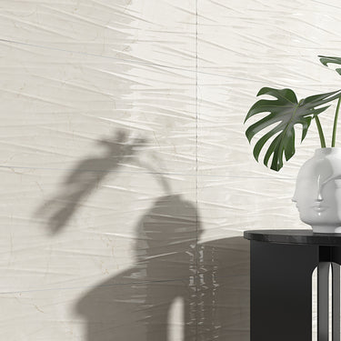 Cinca Marbellous Marfil Deco Glossy 12x36 Ceramic Tile