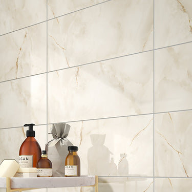 Cinca Bling Cream Glossy 10x22 Ceramic Tile