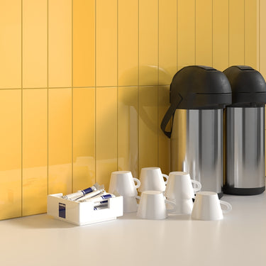 Essentials Yellow Glossy 3x12 Ceramic Tile