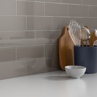 Essentials Taupe Matte 4x10 Ceramic Tile