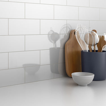Essentials Ice Glossy 4x10 Ceramic Tile