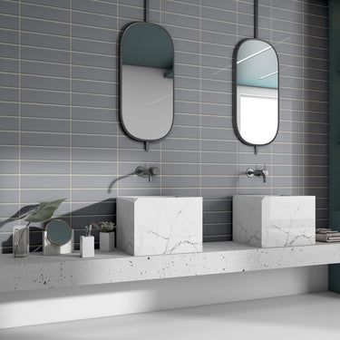 Essentials Gray Matte 2x8 Ceramic Tile