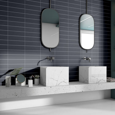 Essentials Dark Gray Matte 2x8 Ceramic Tile