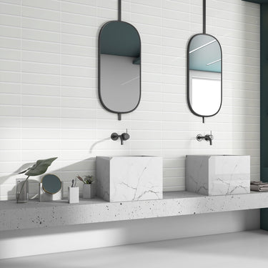 Essentials Ice Glossy 2x8 Ceramic Tile