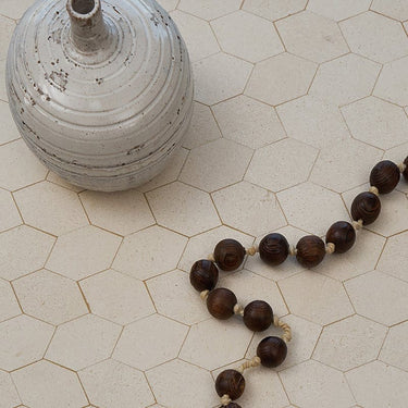 Lymra Honed Leaf Limestone Mosaic