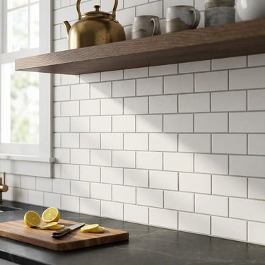 Lymra Polished 2x4 Brick Limestone Mosaic