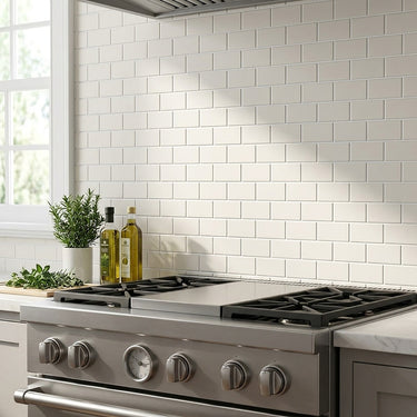 Lymra Polished 2x4 Brick Limestone Mosaic