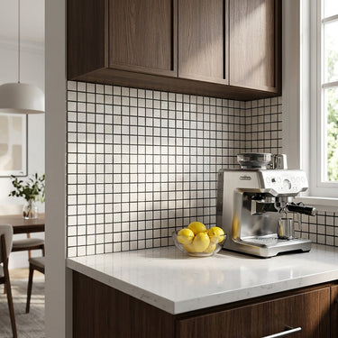 Lymra Polished 1x1 Limestone Mosaic