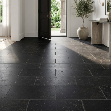 Belgium Blue Brushed Chiseled 8x16 Limestone Tile