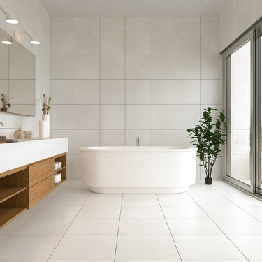 Bianco Dolomiti Polished 24x24 Marble Tile