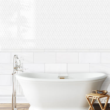Bianco Dolomiti Polished 6x12 Marble Tile