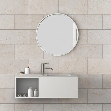 Crema Marfil Honed 4x12 Marble Tile