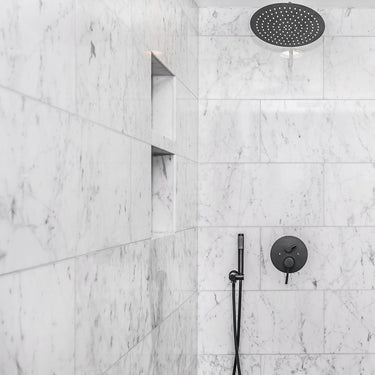 White Carrara Honed 12x24 Marble Tile