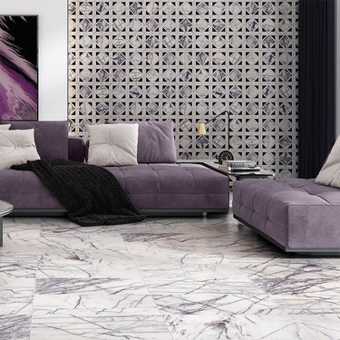 Lilac Polished 18x18 Marble Tile