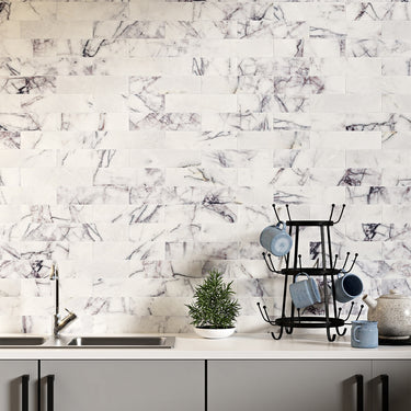 Lilac Honed 3x12 Marble Tile