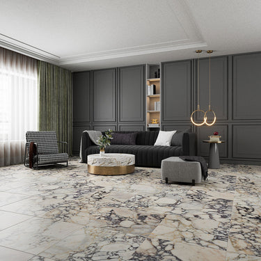 Calacatta Viola Honed 24x24 Marble Tile