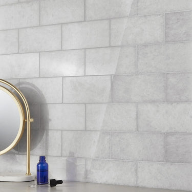 Snow White Polished 3x6 Marble Tile