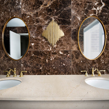 Emperador Dark Polished 12x24 Marble Tile
