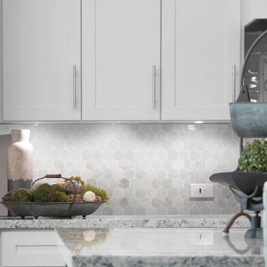 Botticino Polished 2 Inch Hexagon Marble Mosaic