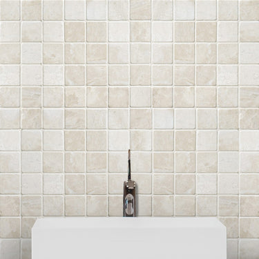 Botticino Tumbled 2x2 Marble Mosaic