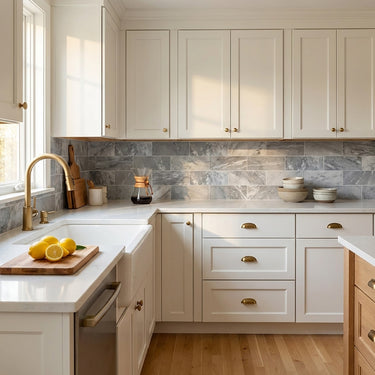 Bardiglio Polished 3x9 Marble Tile