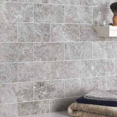 Tundra Gray Polished 6x12 Marble Tile