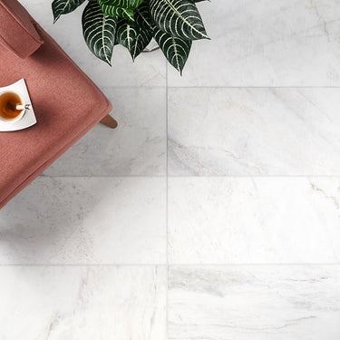 Alaska White Polished 12x24 Marble Tile