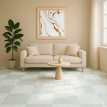 Ming Green Premium Polished 12x12 Marble Tile