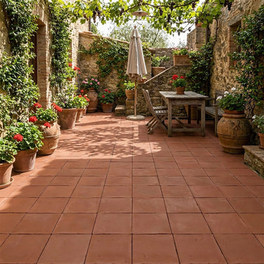 Handmade Terracotta Matte 6x6 Terracotta Tile