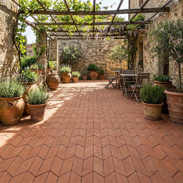 Handmade Terracotta Matte 3x8 Terracotta Tile