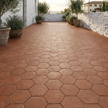 Burnt Sienna Matte 8 Inch Terracotta Tile