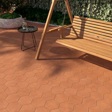 Burnt Sienna Matte 8 Inch Terracotta Tile