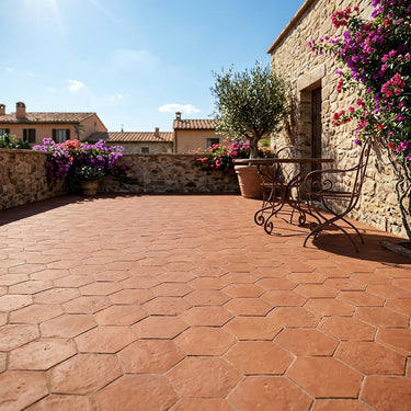 Burnt Sienna Matte 8 Inch Terracotta Tile
