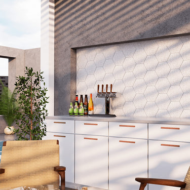 Terra Hex Matte 5x10 Cement Tile