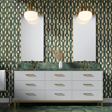 Tia Verde Honed 12x24 Marble Tile