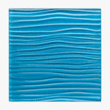 Turquoise Aqua Satin 6x6 Glass Tile