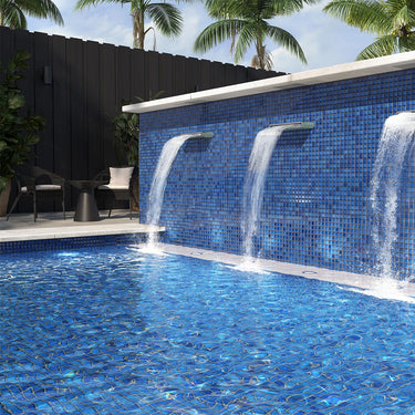 Cobalt Blue Glossy 1x1 Glazed Porcelain Mosaic