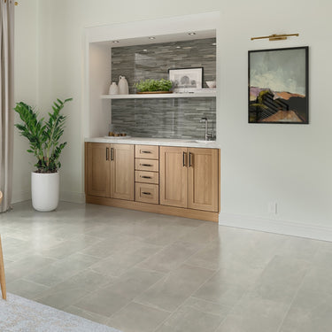 Smoky Gray Glossy Ledger Glass Mosaic