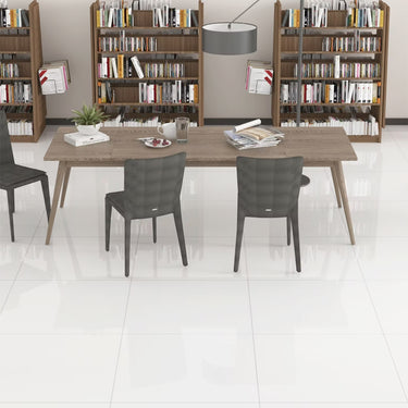 Pure White Glossy 24x24 Porcelain Tile