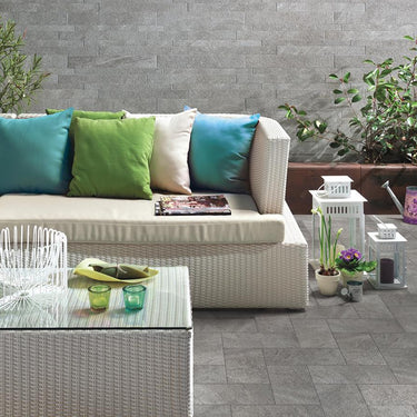 Atlas Concorde Block Grigio Textured 12x24 Porcelain Tile