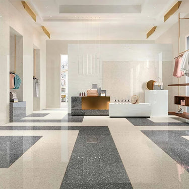 Atlas Concorde Terrazzo Cream Matte 24x24 Porcelain Tile