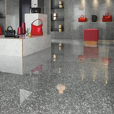 Atlas Concorde Terrazzo Grey Matte 24x24 Porcelain Tile