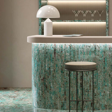 Italgraniti Charm Expeirence Amazzonite Glossy 24x48 Porcelain Tile