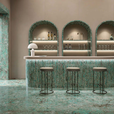 Italgraniti Charm Expeirence Amazzonite Glossy 24x48 Porcelain Tile