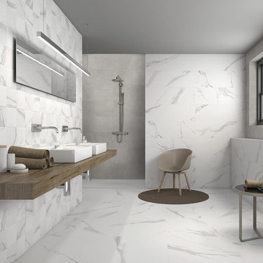Itt Calacatta White Matte 12x24 Porcelain Tile