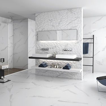 Itt Calacatta White Matte 24x48 Porcelain Tile