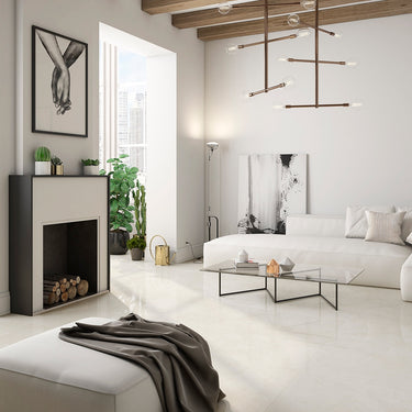 Crema Marfil Polished 24x48 Porcelain Tile
