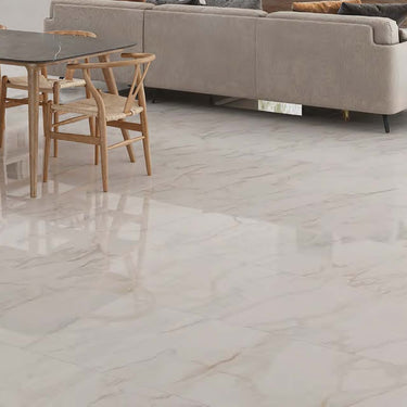 Calacatta Oro Gold Satin 24x48 Porcelain Tile