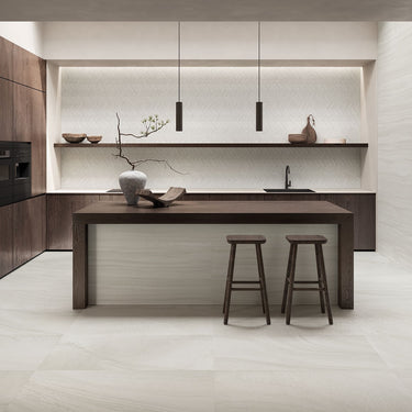 Provenza Light Grey Crosscut Matte 24x48 Porcelain Tile